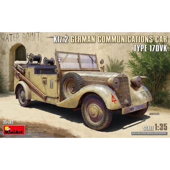 MiniArt 35492 1/35 German Kfz.2 Communications Car Type 170Vk - Military Vehicles & Tanks