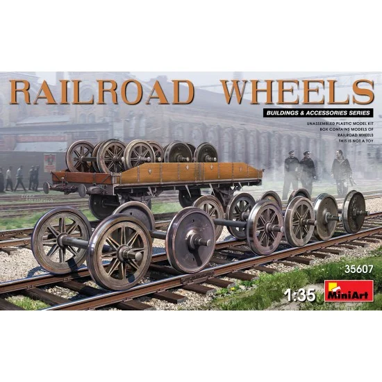 MiniArt 35607 1/35 Railroad Wheels - Military Vehicles & Tanks
