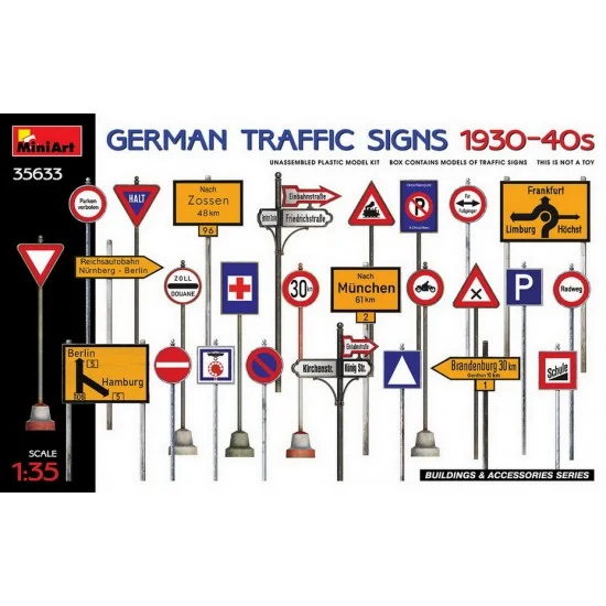 MiniArt 35633 1/35 German Traffic Signs 1930-40