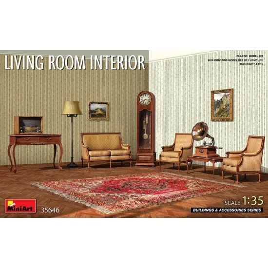 MiniArt 35646 1/35 Living Room Interior - Scenics & Diorama