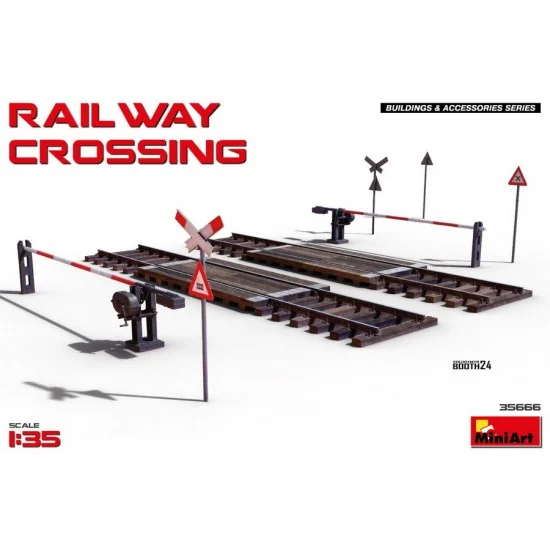 MiniArt 35666 1/35 Railway Crossing - Model Railway