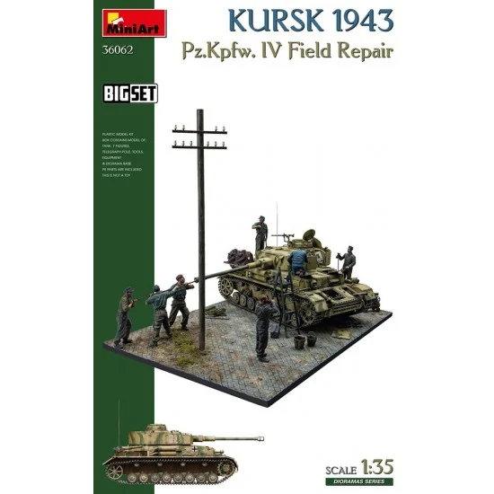 MiniArt 36062 1/35 Kursk 1943. Pz.Kpfw. IV Field Repair Big Set - Military Vehicles & Tanks