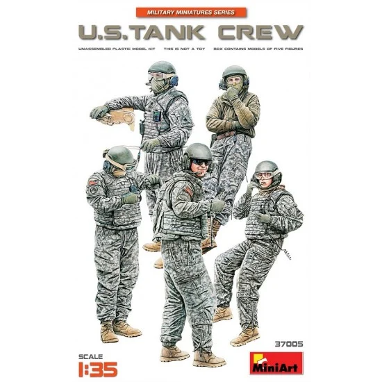 MiniArt 37005 1/35 US Tank Crews (5 figures) - Model Figures
