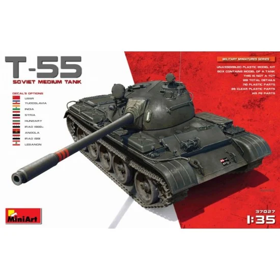 MiniArt 37027 1/35 Soviet Medium Tank T-55