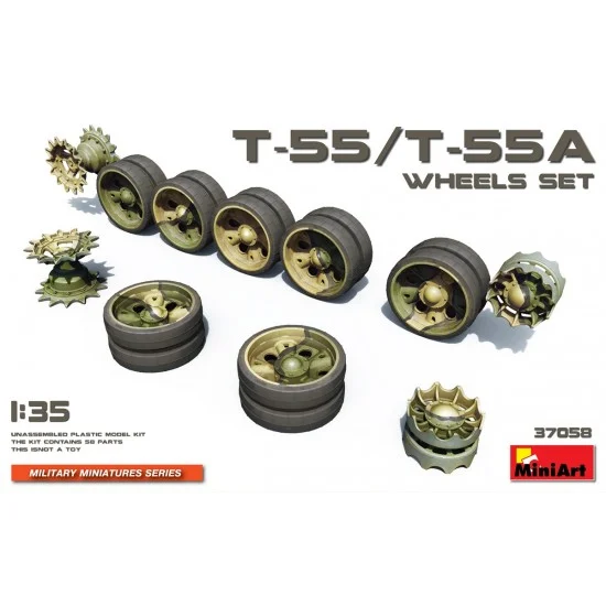 MiniArt 37058 1/35 T-55/T-55A Tank Wheels Set
