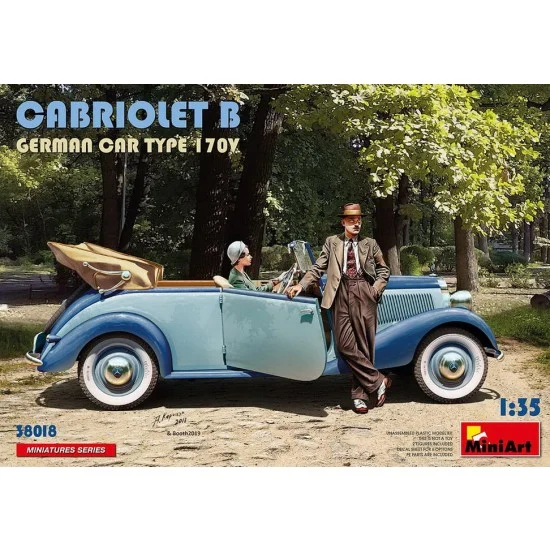 MiniArt 38018 1/35 Cabriolet B German Car Type 170V - Model Cars