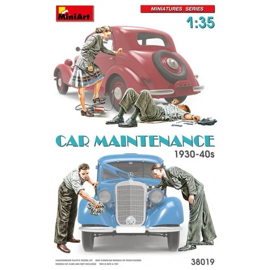 MiniArt 38019 1/35 Car Maintenance 1930-40s (4 figures)