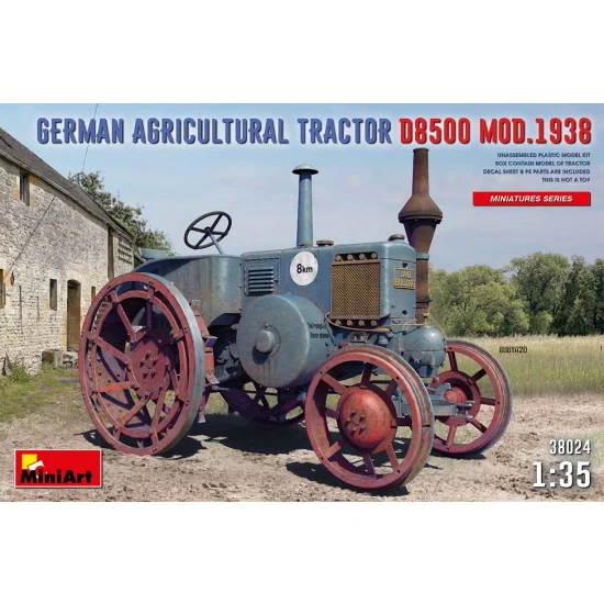 MiniArt 1/35 German Agricultural Tractor D8500 Mod. 1938 - Military Vehicles & Tanks