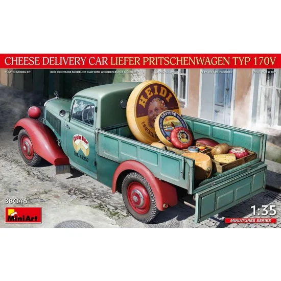 MiniArt 38046 1/35 Cheese Delivery Car Liefer Pritschenwagen Typ 170V - Military Vehicles & Tanks