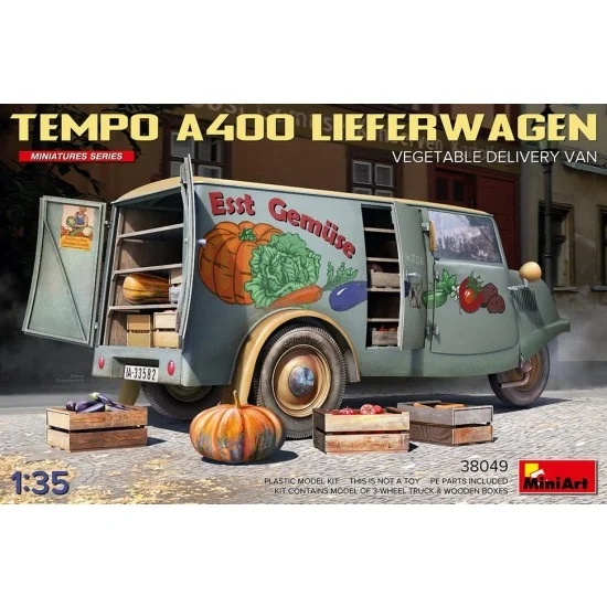 MiniArt 38049 1/35 Tempo A400 Lieferwagen, Vegetable Delivery Van - Military Vehicles & Tanks