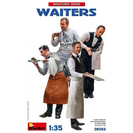 MiniArt 38052 1/35 Waiters Miniatures (4 figures) - Model Figures