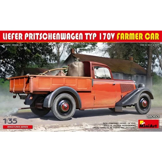 MiniArt 38060 1/35 Liefer Pritschenwagen Typ 170V Farmer Car - Military Vehicles & Tanks