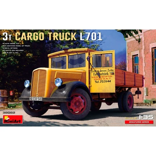 MiniArt 38082 1/35 3t Cargo Truck L701 - Military Vehicles & Tanks