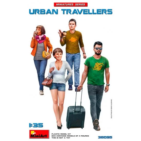 MiniArt 38095 1/35 Urban Travellers (4 figures) - Model Figures