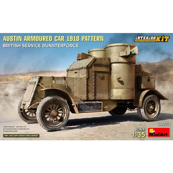 MiniArt 39023 1/35 Austin Armoured Car 1918 Pattern, British Service Dunsterforce [Interior Kit] - Military Vehicles & Tanks
