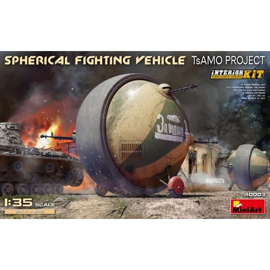 MiniArt 40003 1/35 Spherical Fighting Vehicle TsAMO Project with Full Interior Detail - Military Vehicles & Tanks