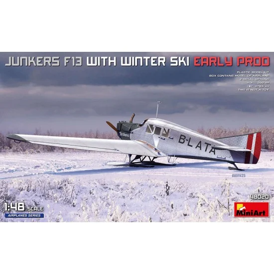 MiniArt 48020 1/48 Junkers F13 with Winter Ski. Early Prod - Model Planes