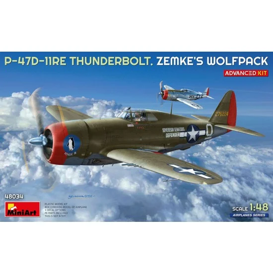 MiniArt 48034 1/48 P-47D-11RE Thunderbolt. Zemke's Wolfpack [Advanced Kit]