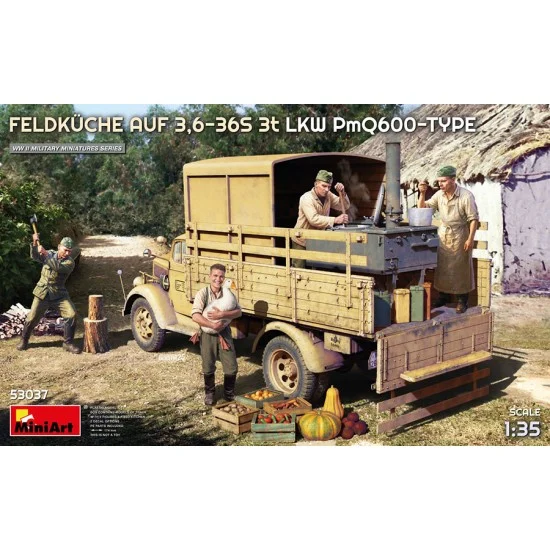 MiniArt 53037 1/35 Feldkuche Auf 3.6-36S 3T LKW PmQ600-Type