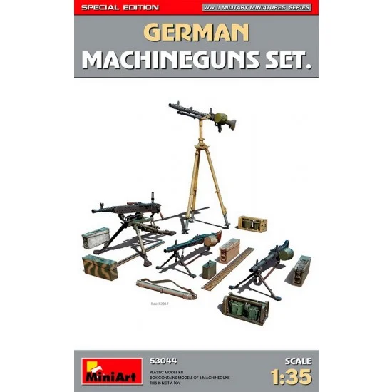 MiniArt 53044 1/35 German Machine Guns Set [Special Edition] - Model Figures