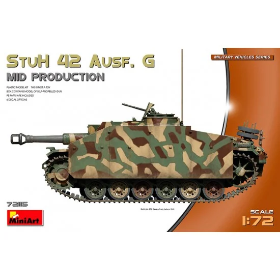 MiniArt 72115 1/72 StuH 42 Ausf. G Mid Production - Military Vehicles & Tanks