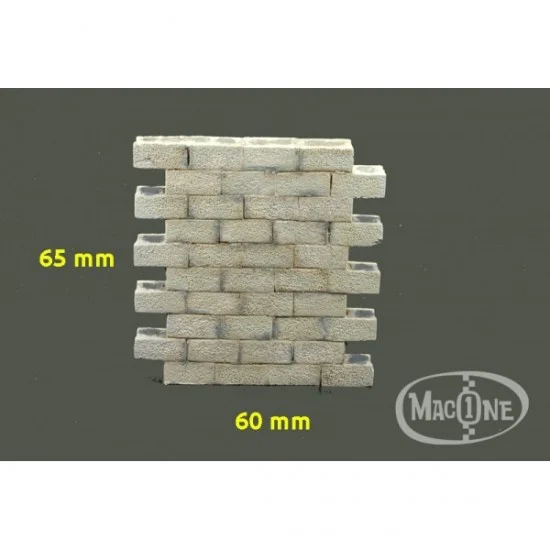 MacOne 35117 1/35 Concrete Blocks Wall "B" (60x65mm) - Scenics & Diorama
