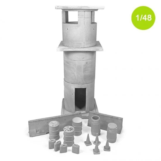MacOne 48008 1/48 Watch Tower and Checkpoint Stuff - Scenics & Diorama