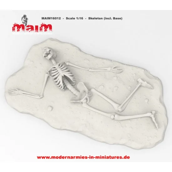 MAiM 16012 1/16 Skeleton with Base - Scenics & Diorama