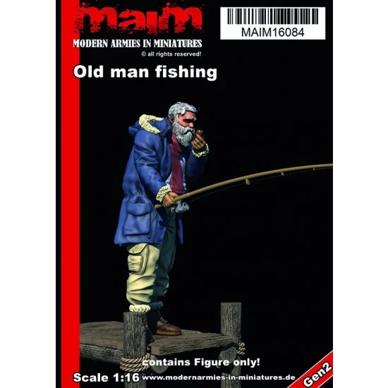 MAiM 16084 1/16 Old Man Fishing - Model Figures