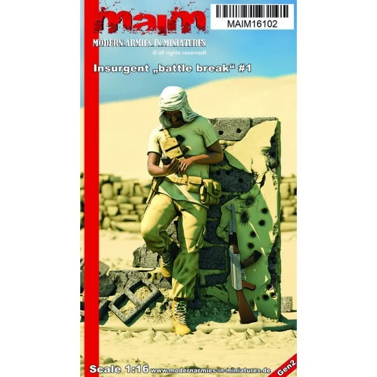 MAiM 16102 1/16 Insurgent w/AK 47 "Battle Break" #1 - Model Figures