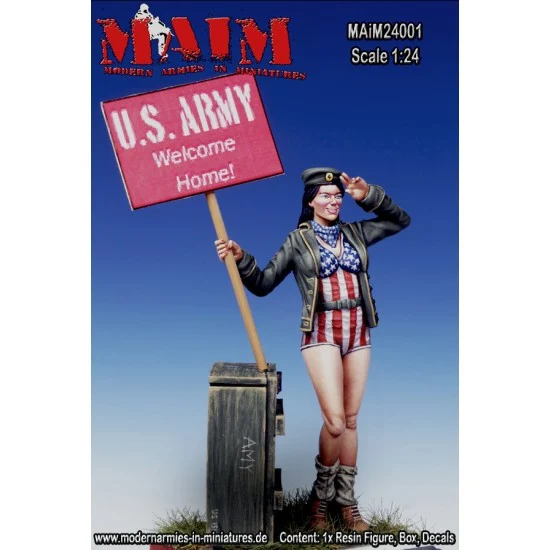 MAiM 24001 1/24 Pin-Up Girl "US Army, Welcome Home!" (1 Figure)