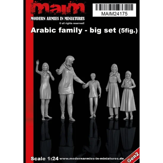 MAiM 24175 1/24 Arabic Family Super Set (5 Figures) - Model Figures