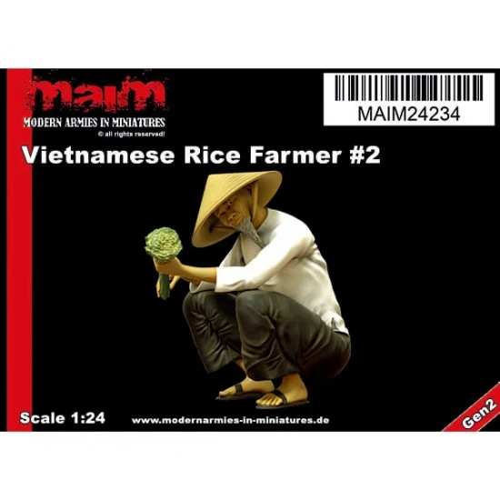 MAiM 24234 1/24 Vietnamese Rice Farmer #2 - Model Figures