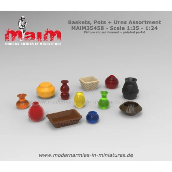 MAiM 35458 1/35 Baskets, Pots & Urns Assortment - Scenics & Diorama
