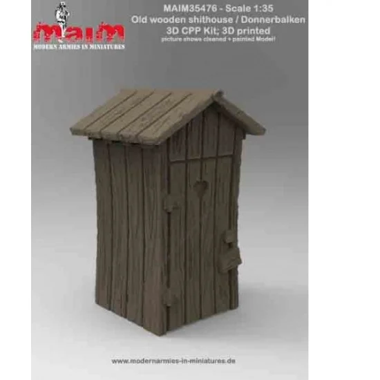 MAiM 35476 1/35 Old Wooden Shithouse (toilet) - Scenics & Diorama