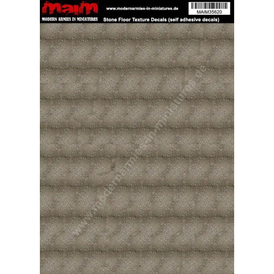 MAiM 35620 1/48 - 1/16 Stone Floor Texture Decals (self adhesive, 24cm x 17cm)