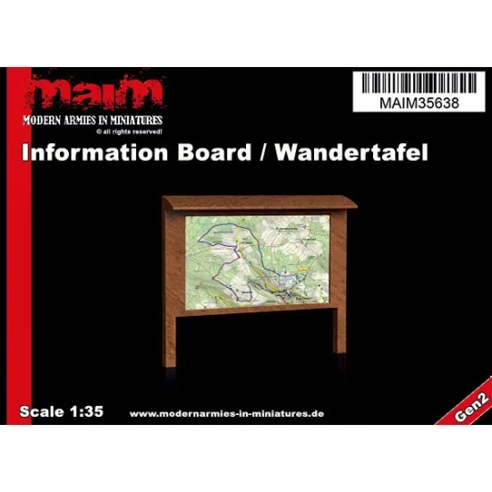 MAiM 35638 1/35 Information Board/Wandertafel - Scenics & Diorama