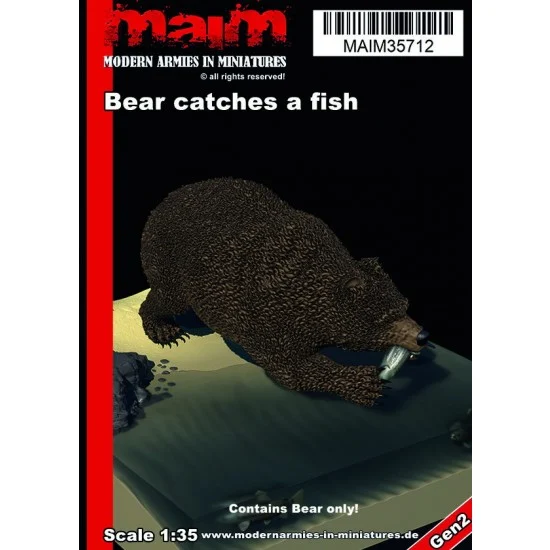 MAiM 35712 1/35 Bear Catches a Fish - Scenics & Diorama