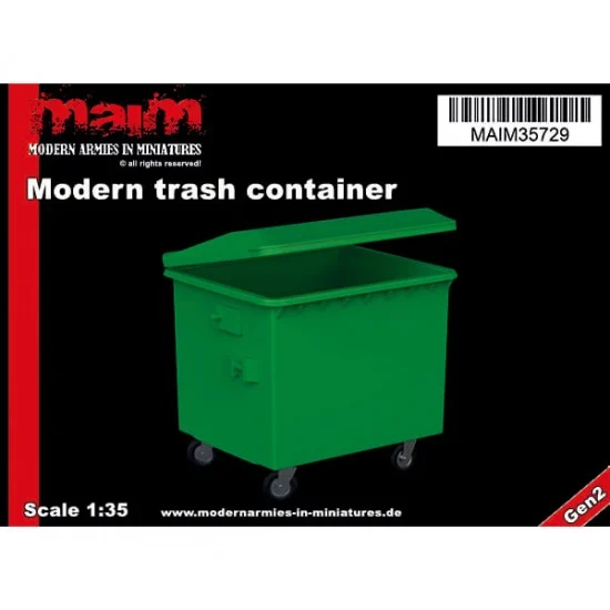 MAiM 35729 1/35 Modern Trash Container - Scenics & Diorama