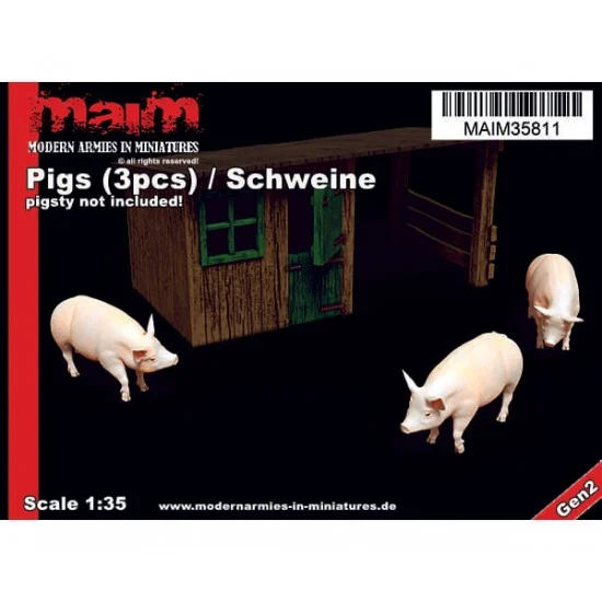 MAiM 35811 1/35 Pigs (3pcs) - Scenics & Diorama