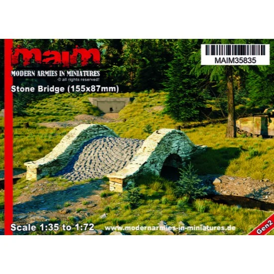MAiM 35835 1/35 Stone Bridge (155x187mm) - Scenics & Diorama