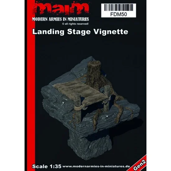 MAiM FDM50 1/35 Landing Stage Vignette - Scenics & Diorama