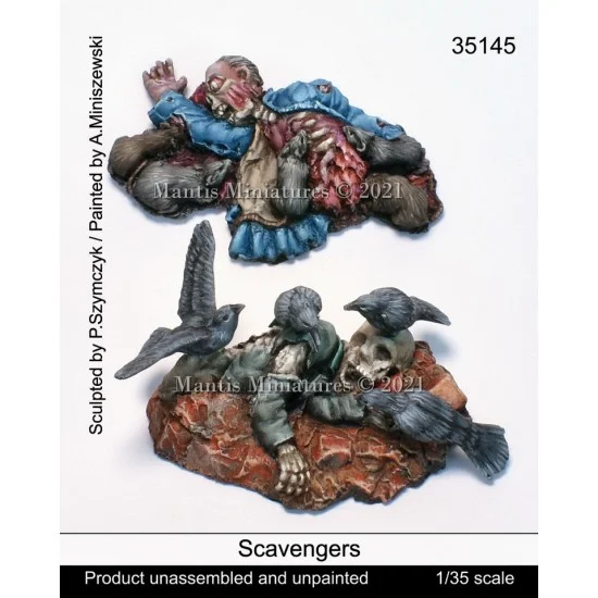 Mantis Miniatures 35145 1/35 Scavengers (2pcs) - Model Figures