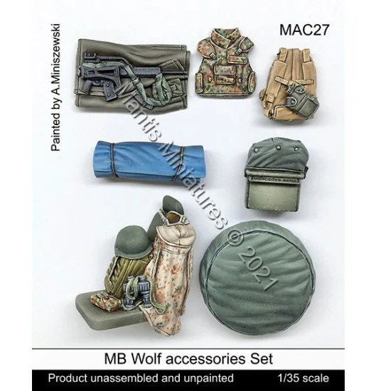 Mantis Miniatures MAC27 1/35 MB Wolf Stowage Set for Revell kit - Military Vehicles & Tanks