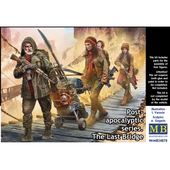 Master Box 24078 1/24 Post-apocalyptic - The Last Bridge (4 figures)