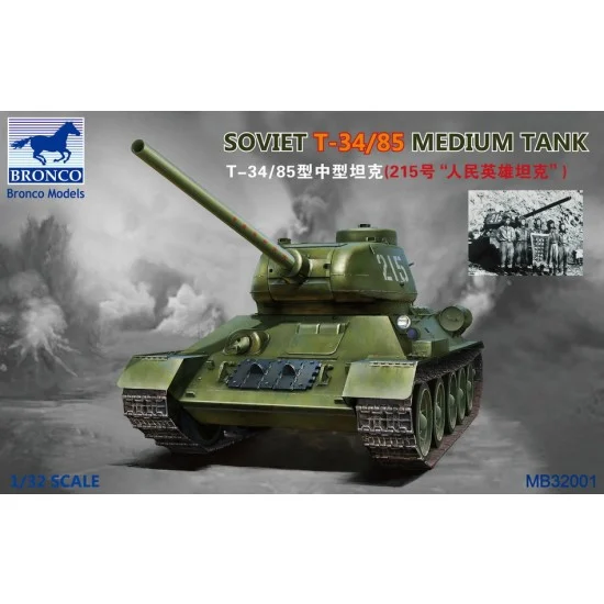 Bronco MB32001 1/32 Soviet T-34/85 Medium Tank