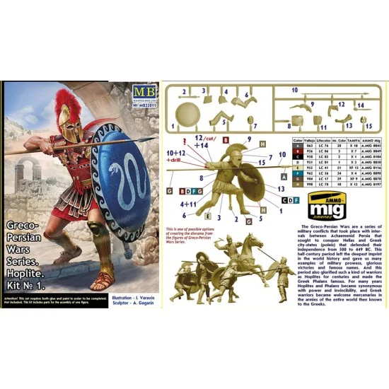 Master Box 32011 1/32 Greco-Persian Wars Series - Hoplite Kit Vol. 1