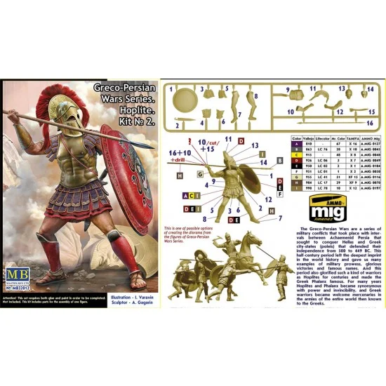 Master Box 32012 1/32 Greco-Persian Wars Series - Hoplite Kit Vol. 2