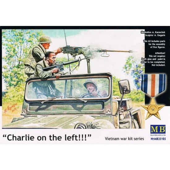 Master Box 35105 1/35 Vietnam War Series -"Charlie On The Left!" (5 figures)