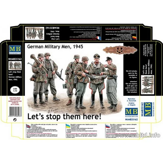 Master Box 35162 1/35 German Military Men - "Let's stop them here!" 1945 (6 Figures)